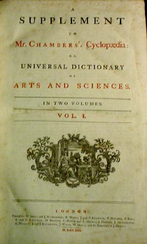 Chambers's Cyclopaedia  Supplement1753