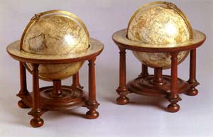 a pair of Senex globes 1738 